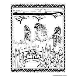 Dibujo para colorear: Cebra (Animales) #13069 - Dibujos para Colorear e Imprimir Gratis