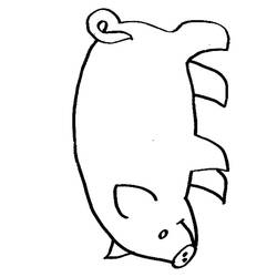 Dibujo Cerdo (Animales) #17646 para imprimir y colorear