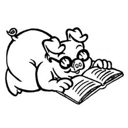 Dibujo para colorear: Cerdo (Animales) #3697 - Dibujos para Colorear e Imprimir Gratis
