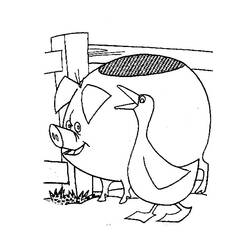 Dibujo para colorear: Cerdo (Animales) #3711 - Dibujos para Colorear e Imprimir Gratis