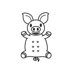 Dibujo para colorear: Cerdo (Animales) #3712 - Dibujos para Colorear e Imprimir Gratis