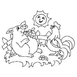 Dibujo para colorear: Cerdo (Animales) #3714 - Dibujos para Colorear e Imprimir Gratis
