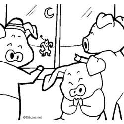 Dibujo para colorear: Cerdo (Animales) #3743 - Dibujos para Colorear e Imprimir Gratis