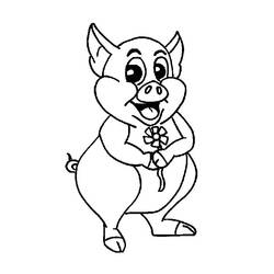 Dibujo para colorear: Cerdo (Animales) #3748 - Dibujos para Colorear e Imprimir Gratis