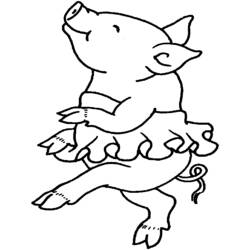 Dibujo para colorear: Cerdo (Animales) #3771 - Dibujos para Colorear e Imprimir Gratis