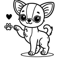 Dibujo Chihuahua (Animales) #219785 para imprimir y colorear