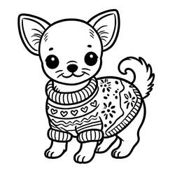 Chihuahua - Dibujos para colorear gratis