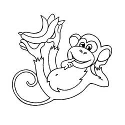 Dibujo para colorear: Chimpancé (Animales) #2768 - Dibujos para Colorear e Imprimir Gratis