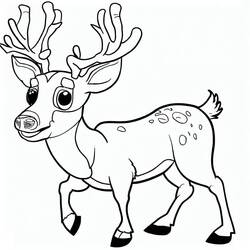 Dibujo Ciervo (Animales) #191041 para imprimir y colorear