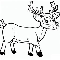 Dibujo Ciervo (Animales) #191043 para imprimir y colorear