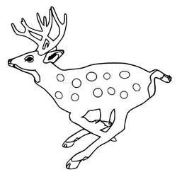 Dibujo Ciervo (Animales) #191049 para imprimir y colorear