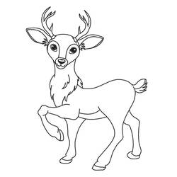 Dibujo Ciervo (Animales) #191076 para imprimir y colorear