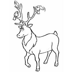 Dibujo para colorear: Ciervo (Animales) #2622 - Dibujos para Colorear e Imprimir Gratis