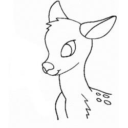 Dibujo para colorear: Ciervo (Animales) #2665 - Dibujos para Colorear e Imprimir Gratis