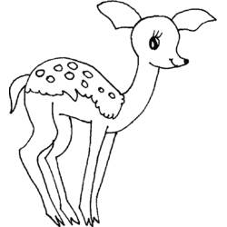 Dibujo para colorear: Ciervo (Animales) #2666 - Dibujos para Colorear e Imprimir Gratis