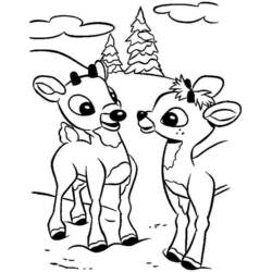Dibujo para colorear: Ciervo (Animales) #2688 - Dibujos para Colorear e Imprimir Gratis
