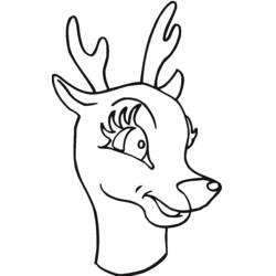 Dibujo para colorear: Ciervo (Animales) #2728 - Dibujos para Colorear e Imprimir Gratis