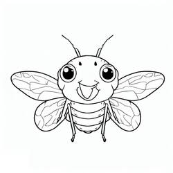 Dibujo para colorear: Cigarra (Animales) #187688 - Dibujos para Colorear e Imprimir Gratis