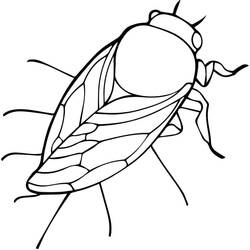 Dibujo para colorear: Cigarra (Animales) #187693 - Dibujos para Colorear e Imprimir Gratis