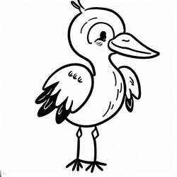 Dibujo para colorear: Cigüeña (Animales) #185229 - Dibujos para Colorear e Imprimir Gratis