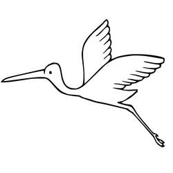 Dibujo para colorear: Cigüeña (Animales) #185247 - Dibujos para Colorear e Imprimir Gratis