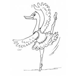 Dibujo para colorear: Cisne (Animales) #5005 - Dibujos para Colorear e Imprimir Gratis