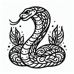 Dibujo Cobra (Animales) #212657 para imprimir y colorear