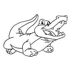 Dibujo Cocodrilo (Animales) #179022 para imprimir y colorear