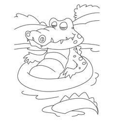 Dibujo Cocodrilo (Animales) #217069 para imprimir y colorear