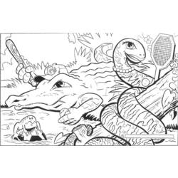 Dibujo para colorear: Cocodrilo (Animales) #4896 - Dibujos para Colorear e Imprimir Gratis
