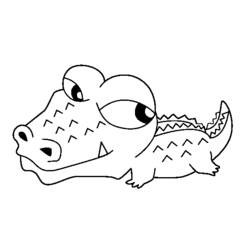 Dibujo para colorear: Cocodrilo (Animales) #4965 - Dibujos para Colorear e Imprimir Gratis