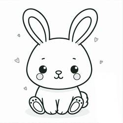 Dibujo Conejo (Animales) #216896 para imprimir y colorear