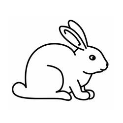 Dibujos para colorear: Conejo - Dibujos para colorear