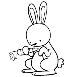 Dibujo para colorear: Conejo (Animales) #9508 - Dibujos para Colorear e Imprimir Gratis