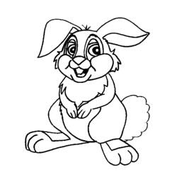 Dibujo para colorear: Conejo (Animales) #9525 - Dibujos para Colorear e Imprimir Gratis
