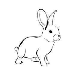 Dibujo para colorear: Conejo (Animales) #9528 - Dibujos para Colorear e Imprimir Gratis
