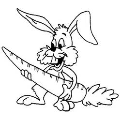Dibujo para colorear: Conejo (Animales) #9573 - Dibujos para Colorear e Imprimir Gratis