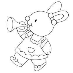 Dibujo para colorear: Conejo (Animales) #9594 - Dibujos para Colorear e Imprimir Gratis