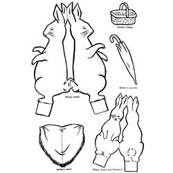 Dibujo para colorear: Conejo (Animales) #9620 - Dibujos para Colorear e Imprimir Gratis