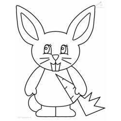 Dibujo para colorear: Conejo (Animales) #9622 - Dibujos para Colorear e Imprimir Gratis