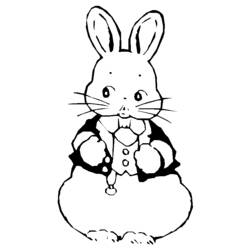Dibujo para colorear: Conejo (Animales) #9627 - Dibujos para Colorear e Imprimir Gratis