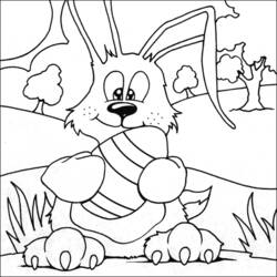 Dibujo para colorear: Conejo (Animales) #9632 - Dibujos para Colorear e Imprimir Gratis