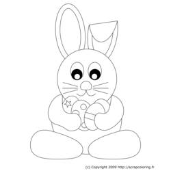 Dibujo para colorear: Conejo (Animales) #9667 - Dibujos para Colorear e Imprimir Gratis