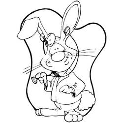 Dibujo para colorear: Conejo (Animales) #9671 - Dibujos para Colorear e Imprimir Gratis