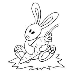 Dibujo para colorear: Conejo (Animales) #9681 - Dibujos para Colorear e Imprimir Gratis