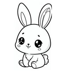 Dibujo para colorear: Conejo Kawaii (Animales) #219205 - Dibujos para Colorear e Imprimir Gratis