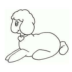 Dibujo Cordero (Animales) #184273 para imprimir y colorear