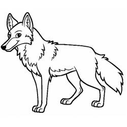 Dibujo Coyote (Animales) #207084 para imprimir y colorear