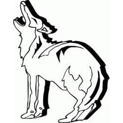 Dibujo para colorear: Coyote (Animales) #4505 - Dibujos para Colorear e Imprimir Gratis