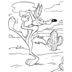 Dibujo para colorear: Coyote (Animales) #4544 - Dibujos para Colorear e Imprimir Gratis